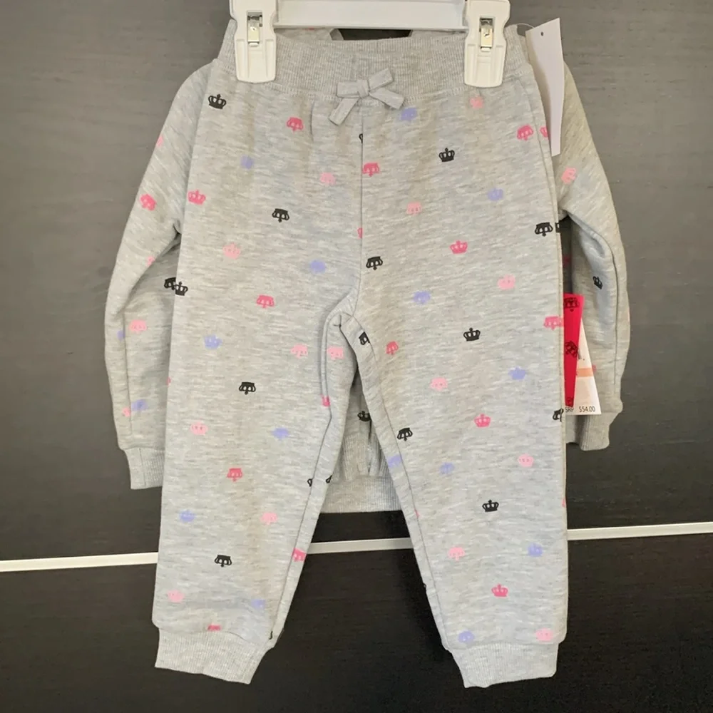 Juicy by Juicy Couture Baby Girls 2 Piece Pant Set 2T